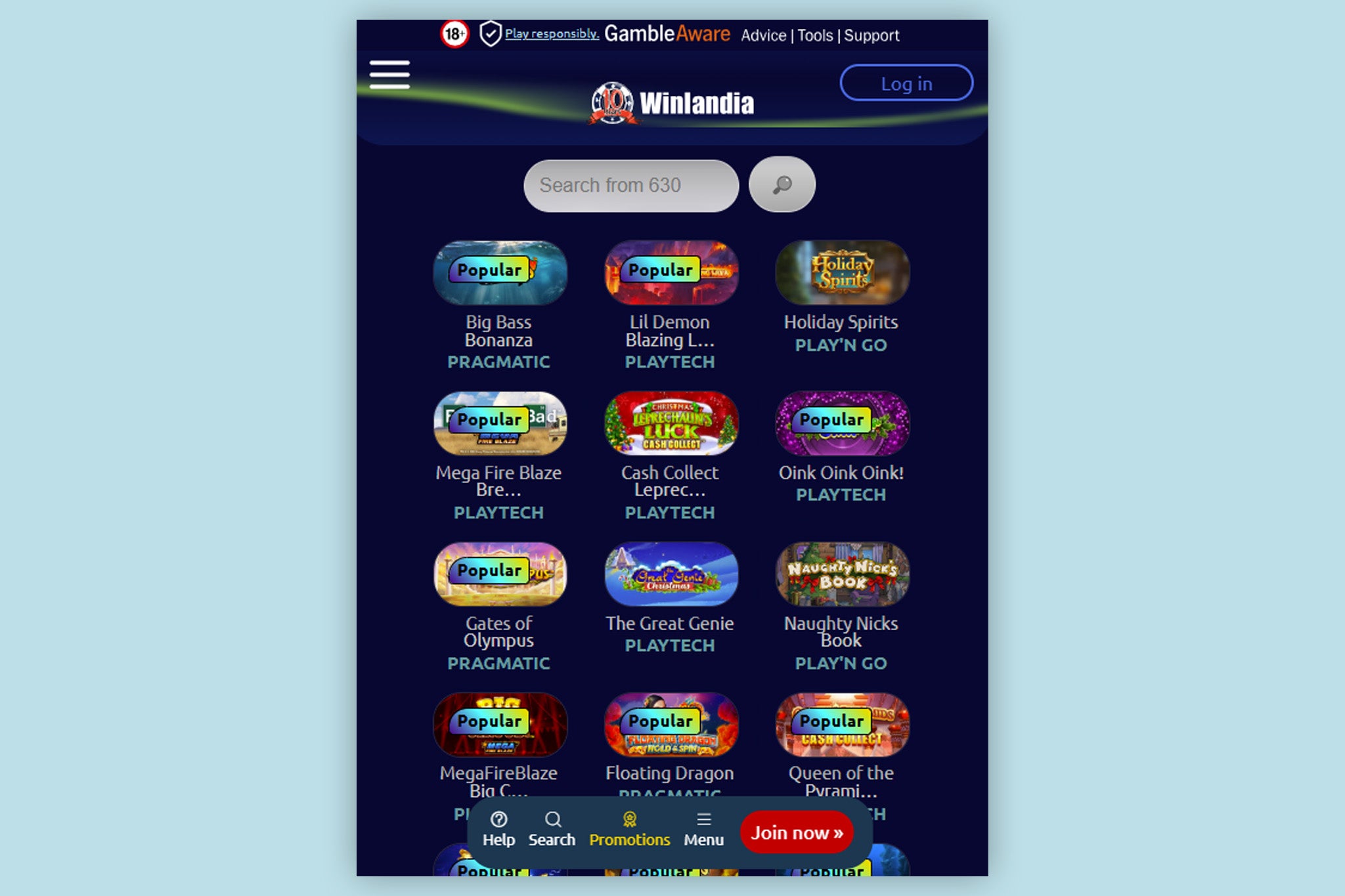 I found Winlandia’s popular games tool to be very useful when choosing what to play