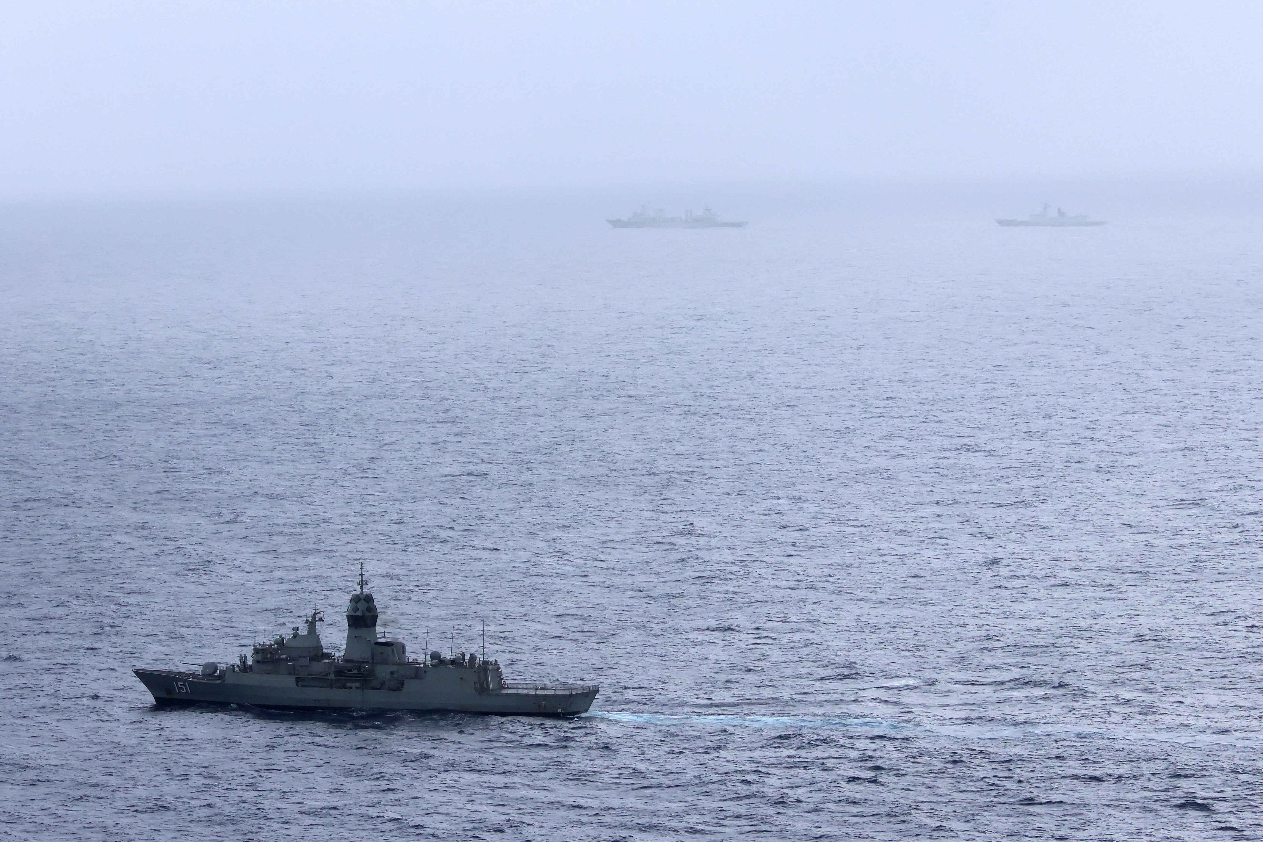 Australia's foreign minister voiced concern on 21 February 2025 over live fire drills conducted by three Chinese warships sailing off the country's east coast