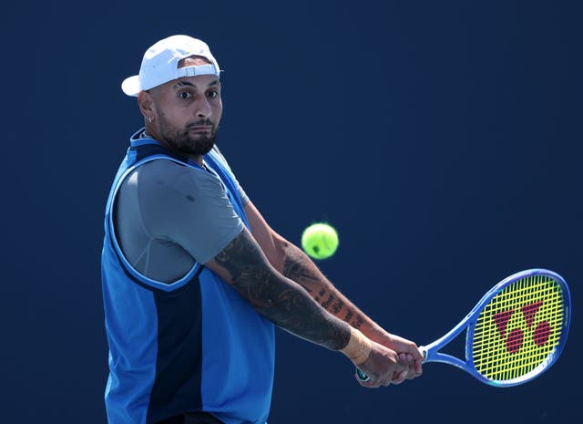 <p>Nick Kyrgios picked up his first singles win in over two years at the Miami Open in March</p>