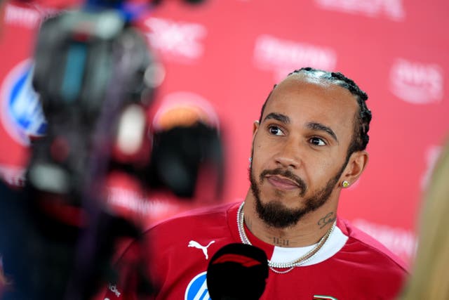 <p>Lewis Hamilton insists there is no strained relationship between him and Ferrari</p>